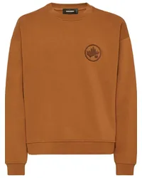 Dsquared2 Sweatshirt mit Logo-Print Orange