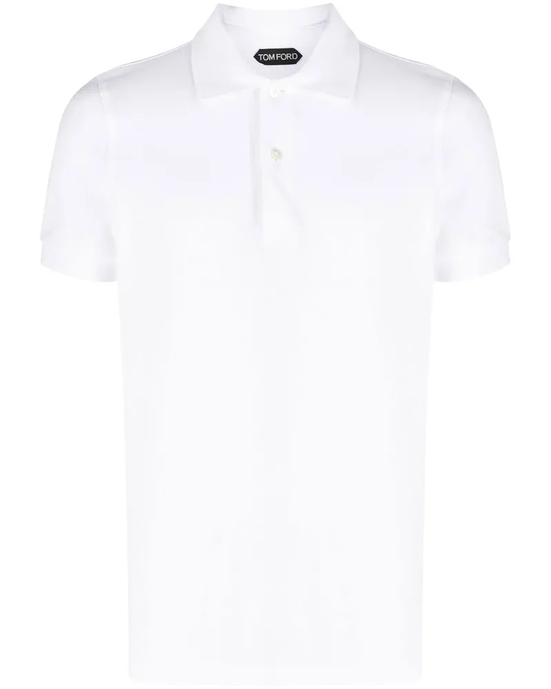 Tom Ford Poloshirt mit kurzen Ärmeln - Weiß Weiß
