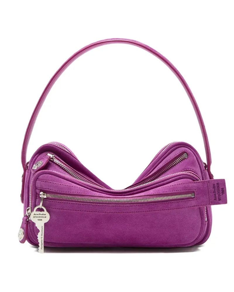 Acne Studios Camero Party leather shoulder bag - Violett Violett