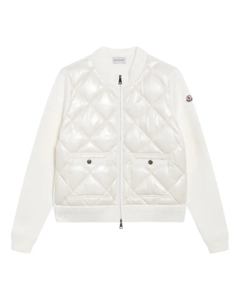 Moncler Wattierter Cardigan - Weiß Weiß