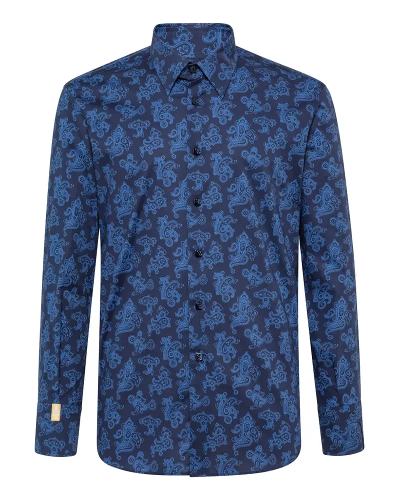 Billionaire Hemd mit Paisleymuster - Blau Blau
