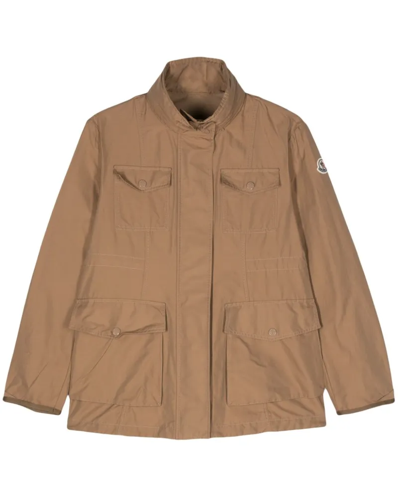 Moncler Ilo Jacke mit verdeckter Kapuze - Braun Braun