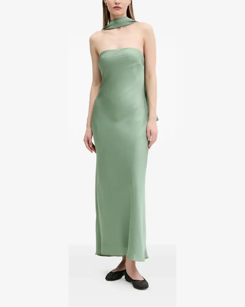 Abercrombie & Fitch scarf-detail strapless maxi dress - Grün Grün