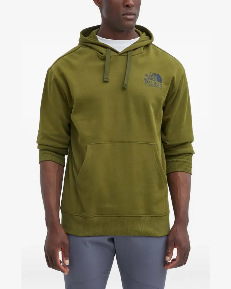 The North Face logo-print hoodie - Grün Grün
