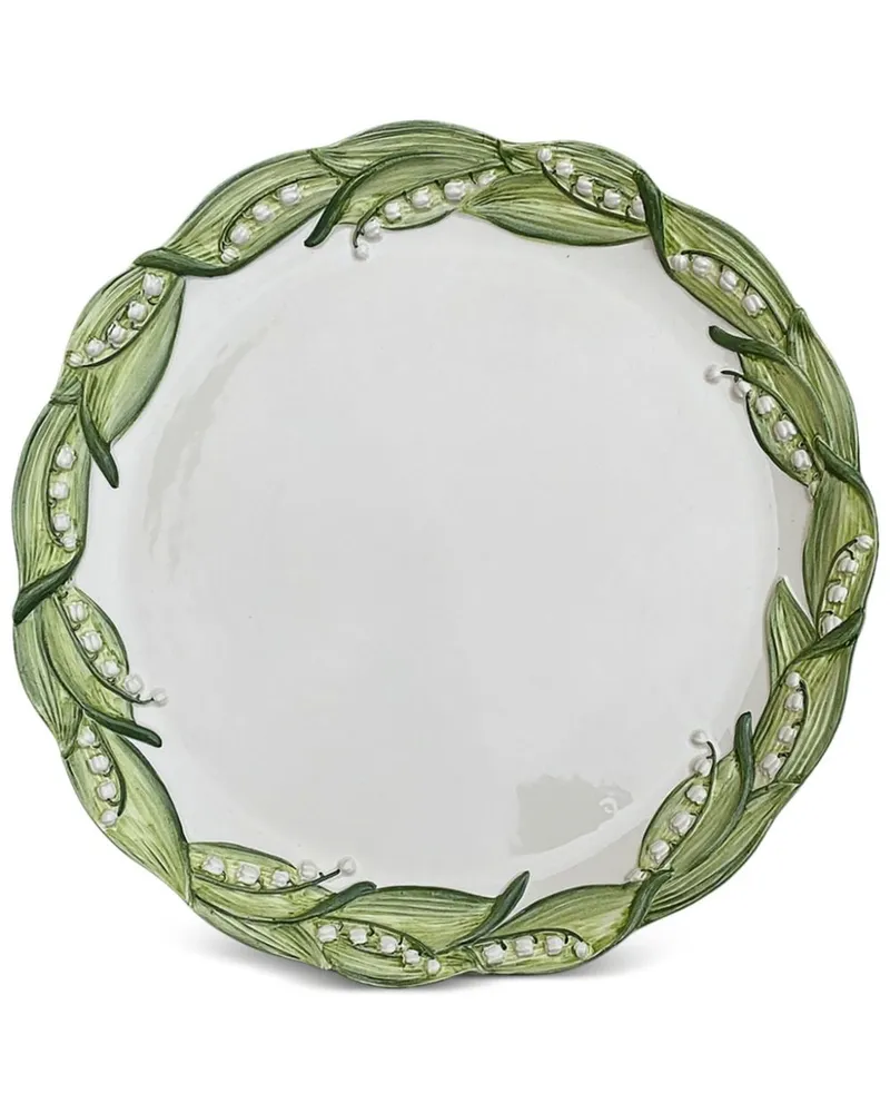 Les-Ottomans Lily of the Valley Präsentationsteller 32cm Weiß