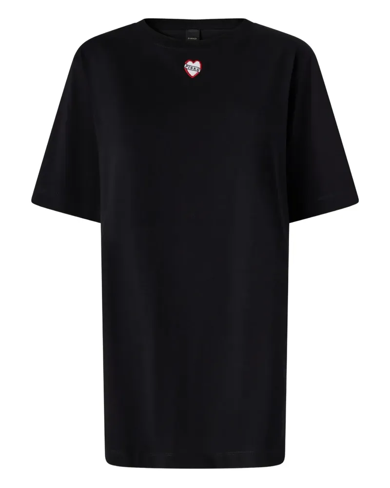 Pinko Miglio T-Shirt mit Logo-Detail - Schwarz Schwarz