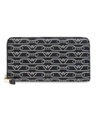 Emporio Armani Portemonnaie mit Jacquard-Print Schwarz