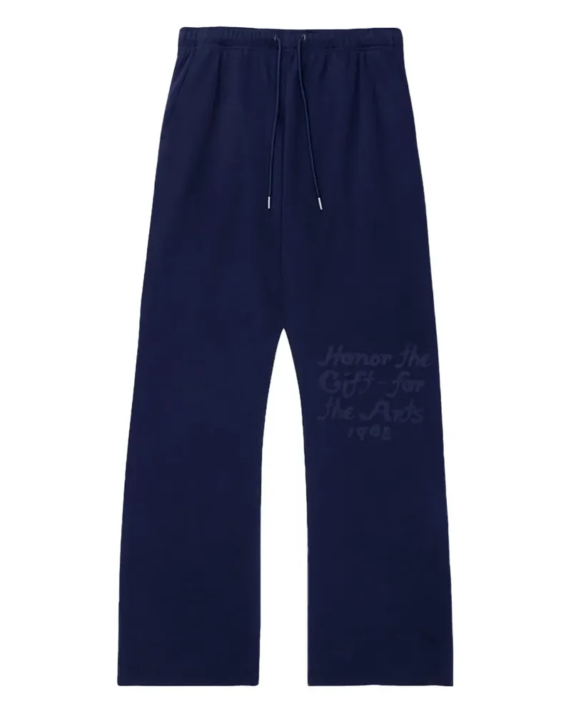 Honor The Gift puff-print track pants - Blau Blau