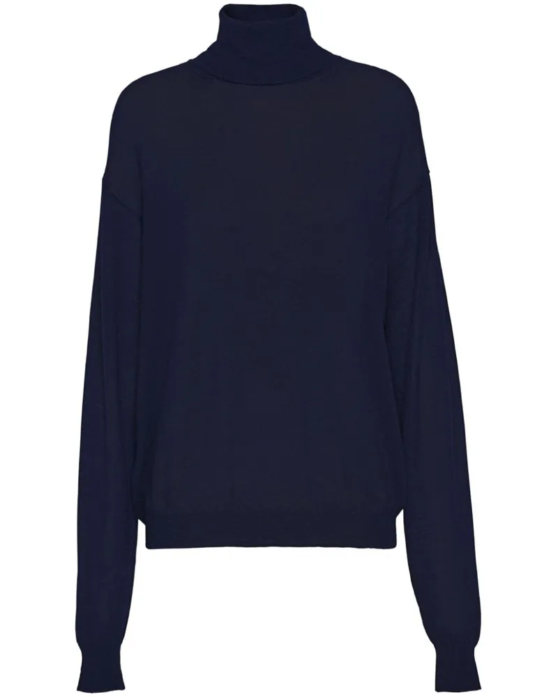 Prada Kaschmirpullover mit Rollkragen - Blau Blau