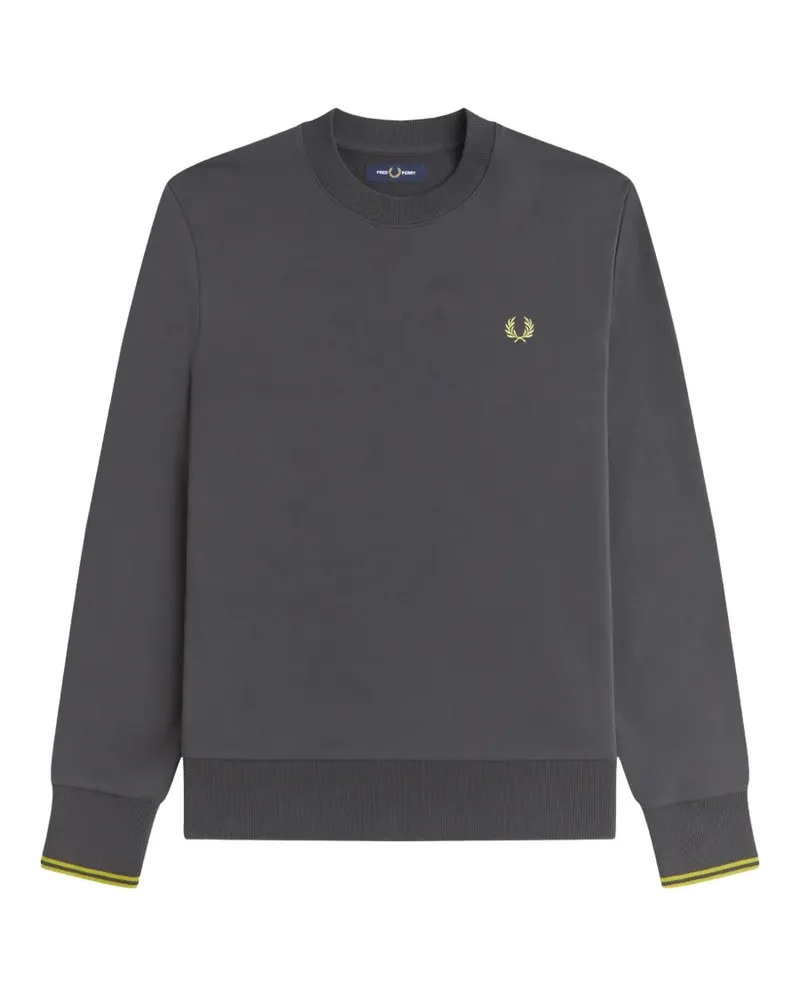 Fred Perry Sweatshirt mit Logo - Grau Grau
