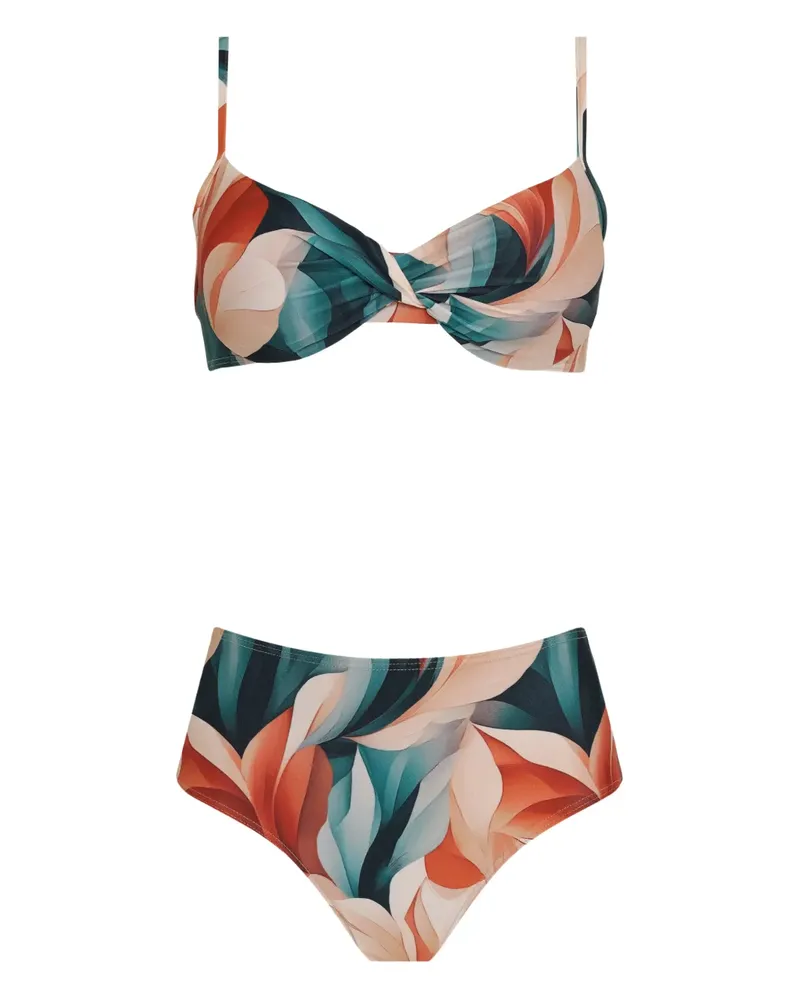 Lygia & Nanny Verônica twisted printed bikini - Grün Grün