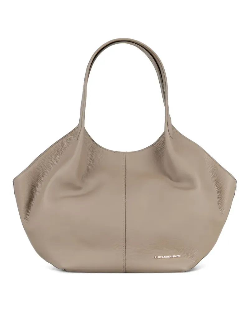 Alexander Smith medium Rachel grained-leather shoulder bag - Nude Nude