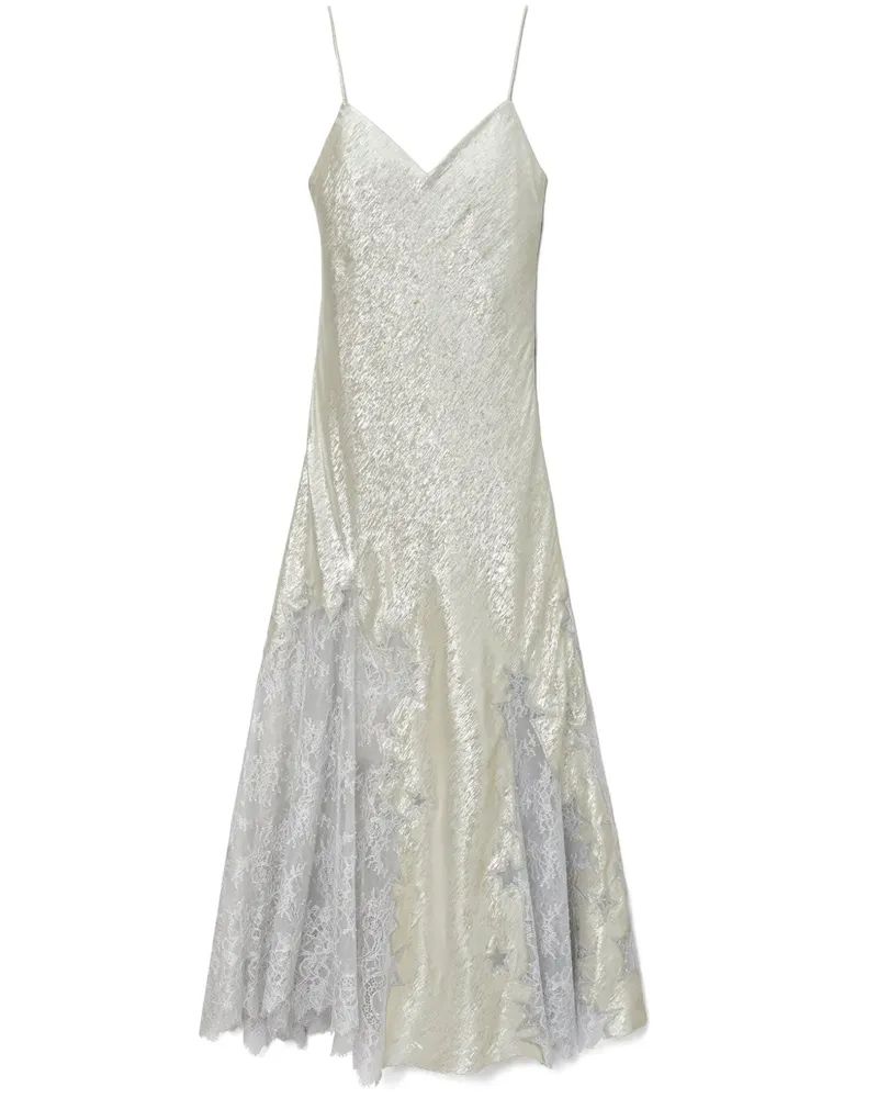 Tory Burch Camisole-Kleid mit Spitzendetail - Silber Silber