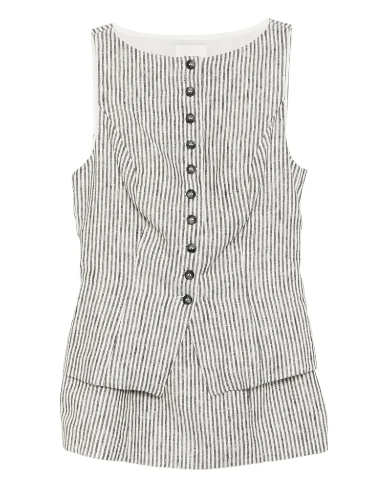 Reformation Lina Set aus Oberteil und Hose - Schwarz Schwarz