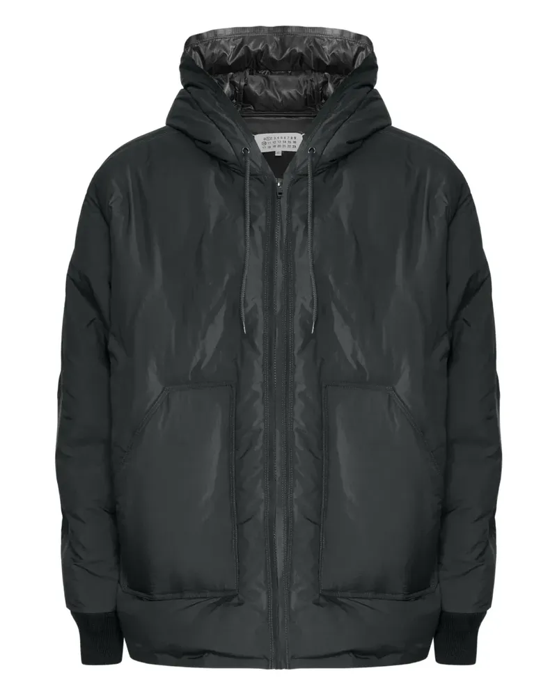 Maison Margiela Gefütterte Kapuzenjacke - Schwarz Schwarz