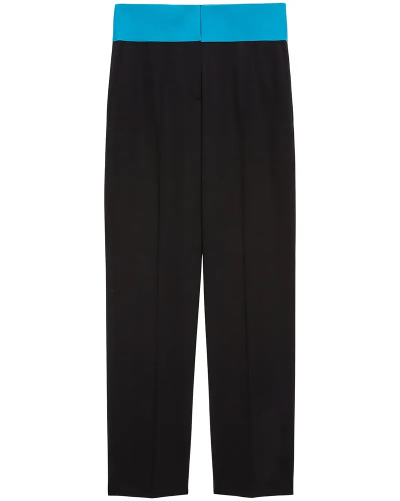 MSGM Hose mit geradem Bein - Schwarz Schwarz