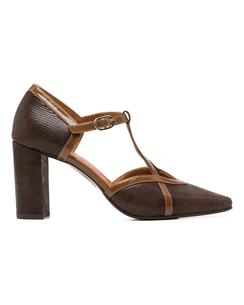 Chie Mihara Awear Pumps mit Eidechsen-Effekt - Braun Braun