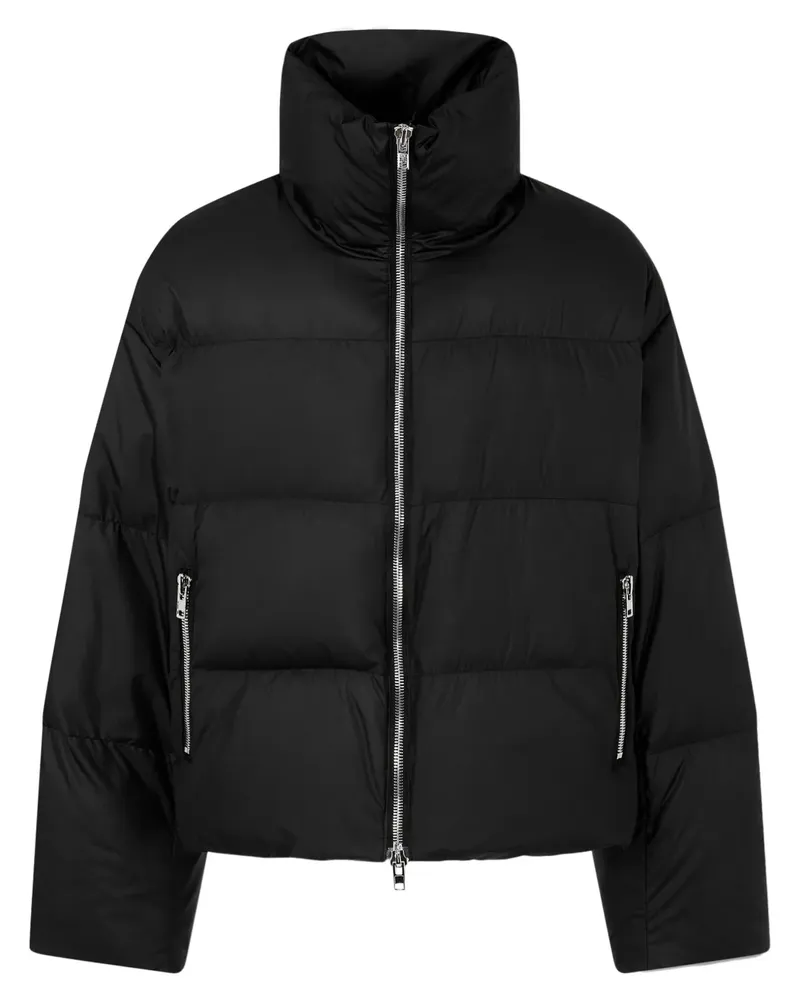 STUDIO TOMBOY Ripstop-Jacke mit Stehkragen - Schwarz Schwarz
