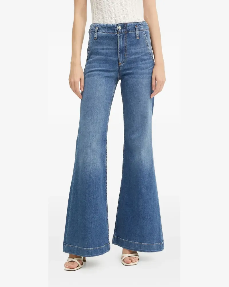 HUGO BOSS Ausgestellte High-Waist-Jeans - Blau Blau