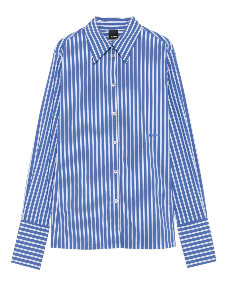 Pinko Gestreiftes Cathleen Hemd - Blau Blau