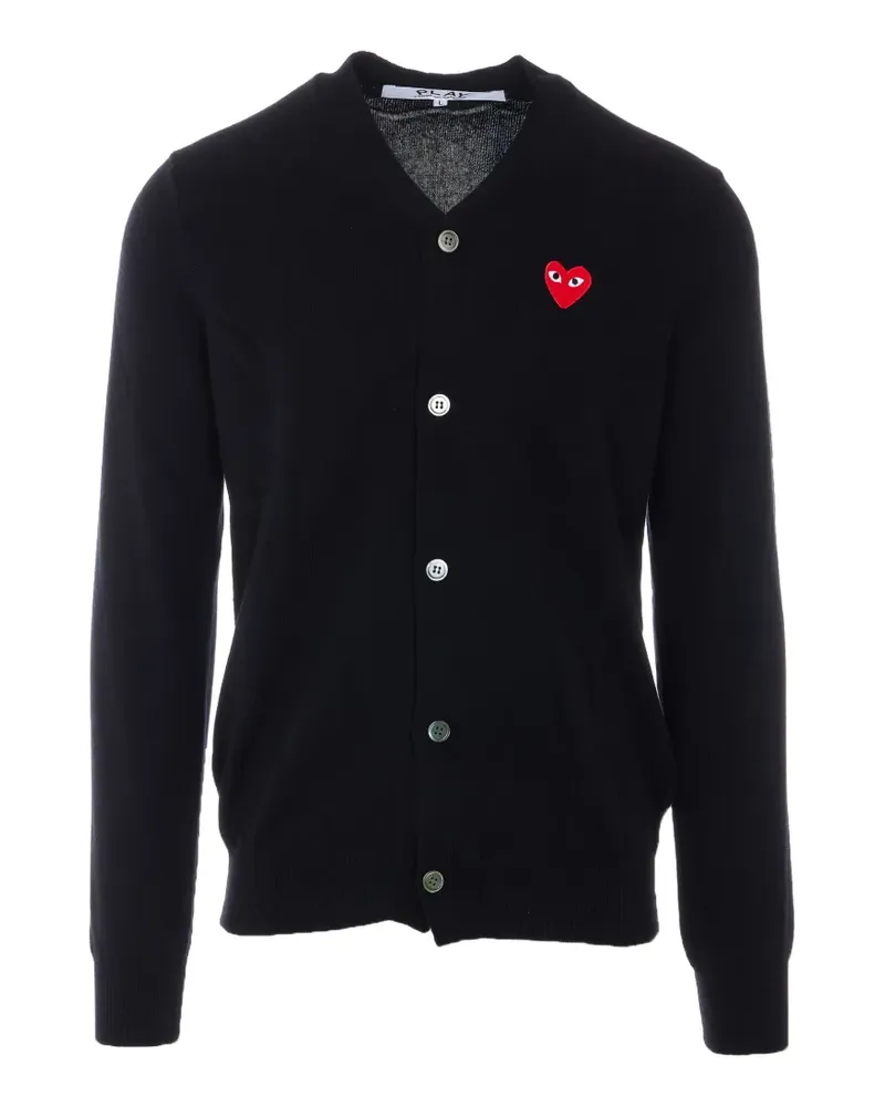 Comme des Garçons Cardigan mit V-Ausschnitt - Schwarz Schwarz