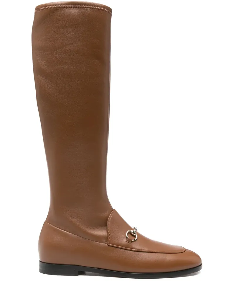 Gucci Kniehohe Jordaan Stiefel - Braun Braun