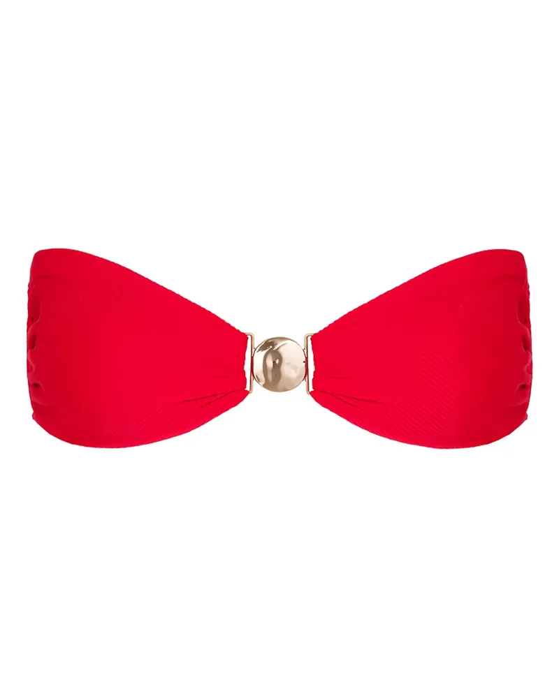 Lenny Niemeyer Bandeau-Bikinioberteil mit Ring - Rot Rot