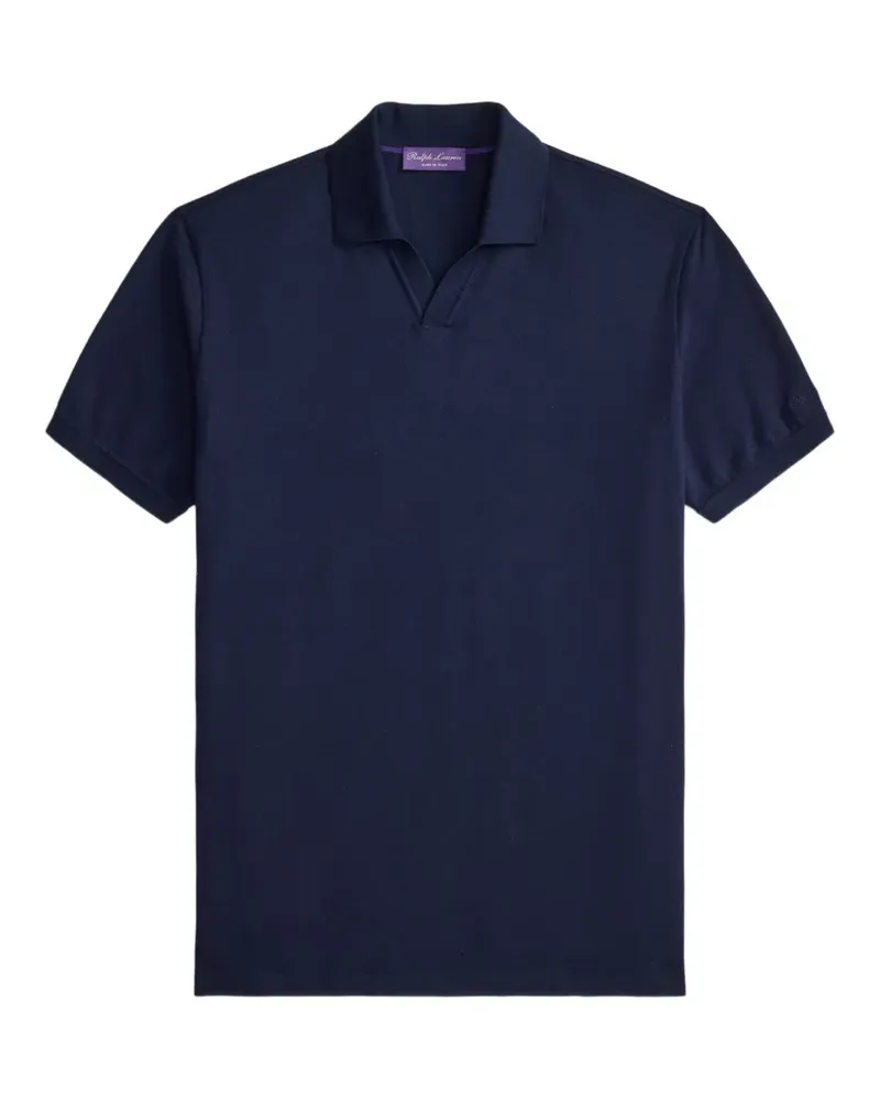Ralph Lauren T-Shirt mit Poloshirtkragen - Blau Blau