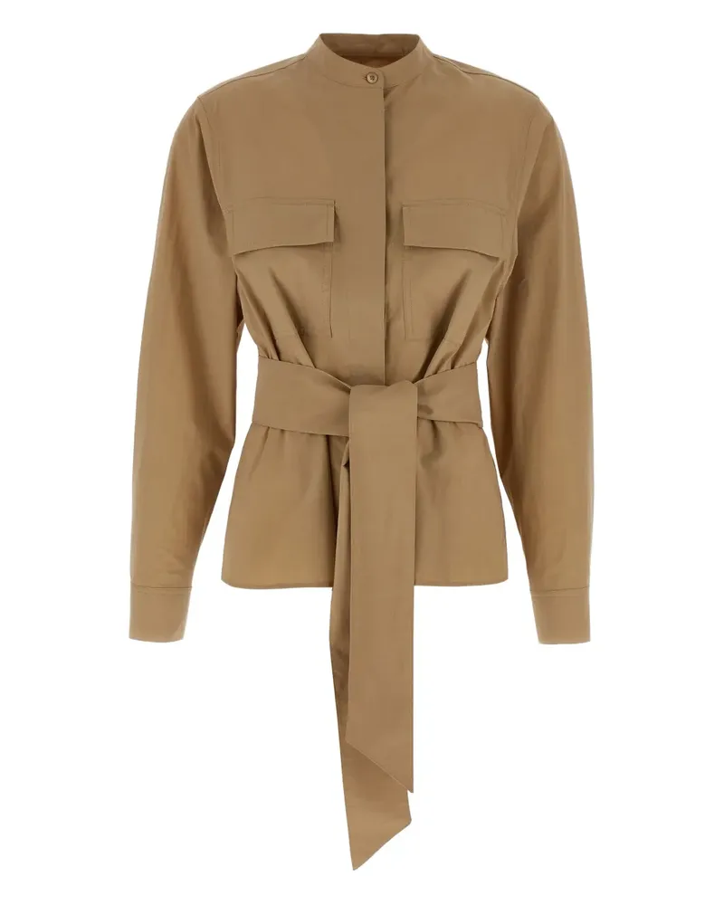 Max Mara Artu1234 Utility-Jacke mit Gürtel - Nude Nude