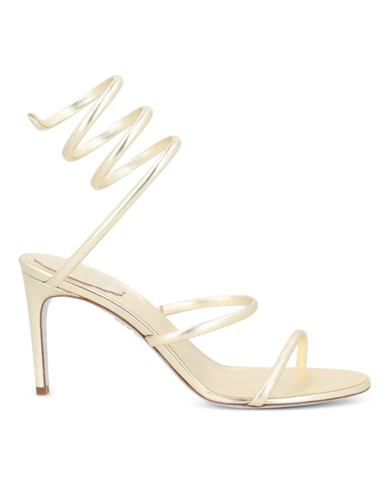 René Caovilla Pumps mit Spiraldetail - Gold Gold