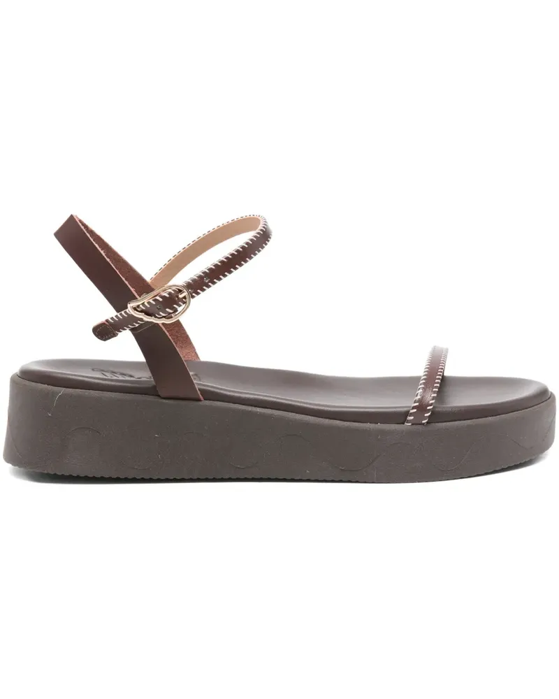 Ancient Greek Sandals Irida stitch-strap sandals - Braun Braun