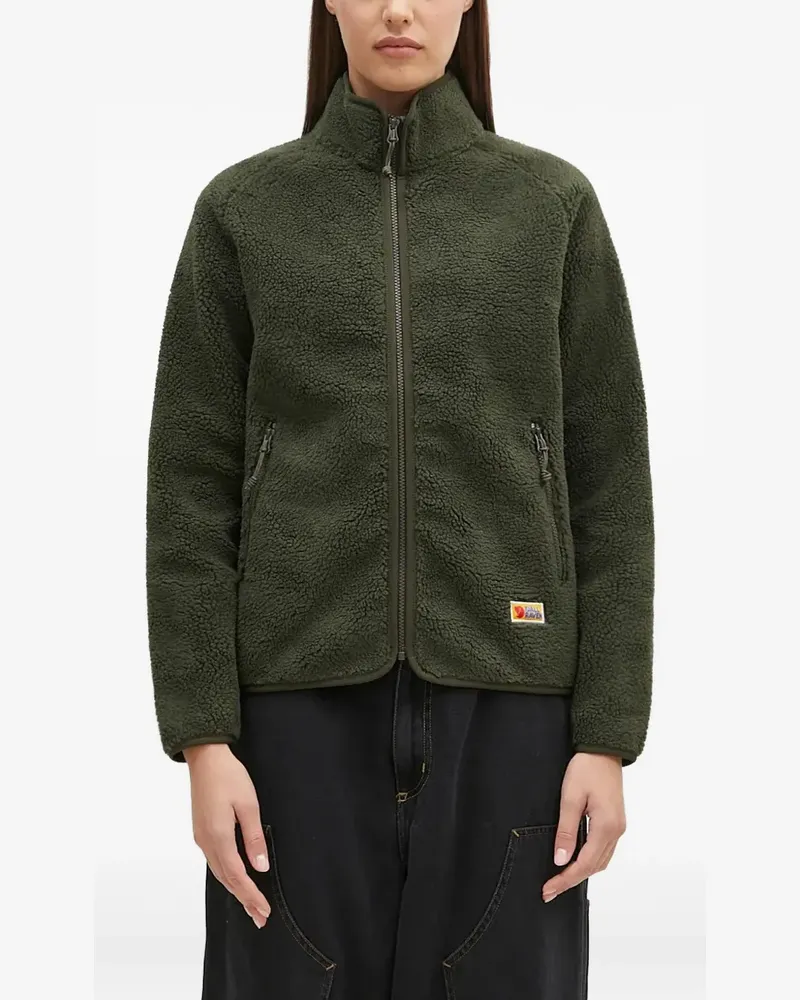 Fjäll Räven zip-up fleece top - Grün Grün