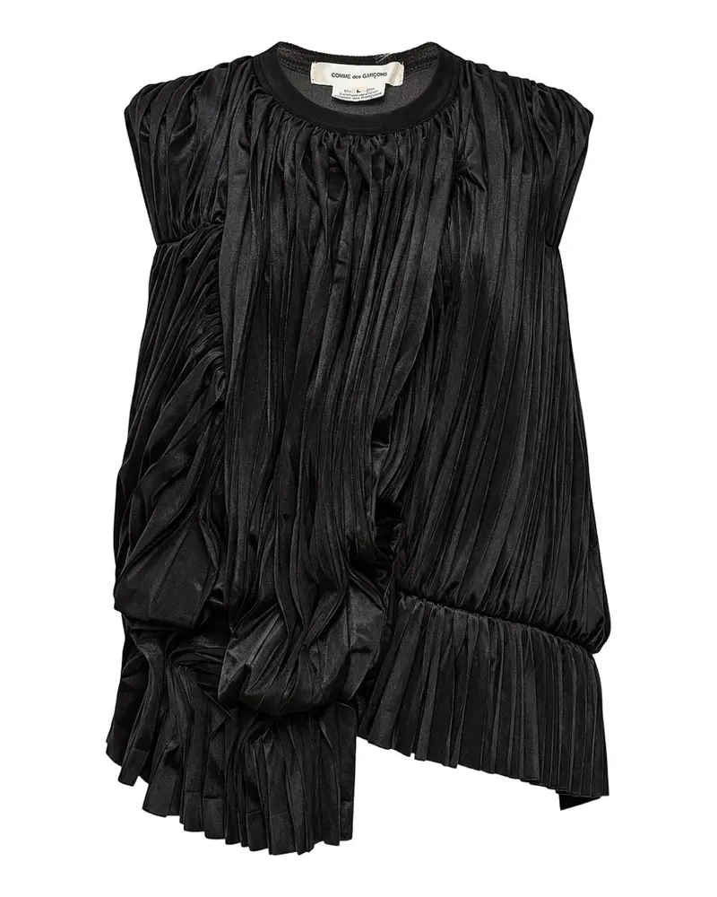 Comme des Garçons Drapiertes Oberteil - Schwarz Schwarz