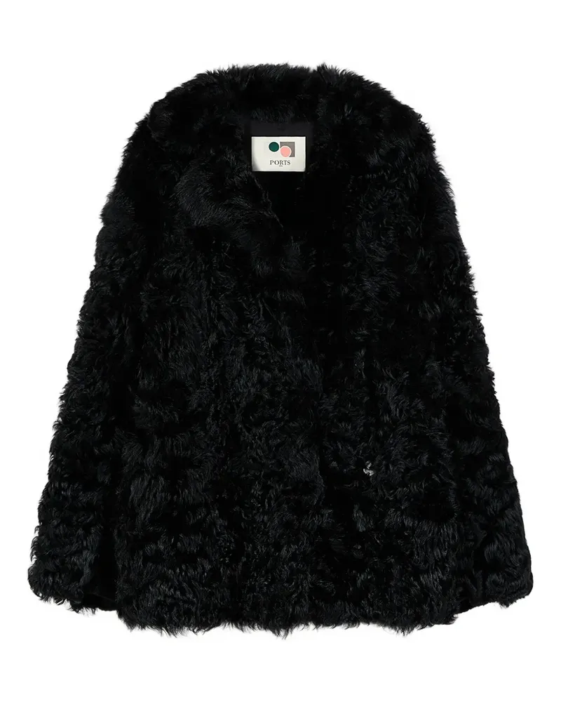 Ports 1961 Mantel mit Knöpfen - 999-BLACK 999-black
