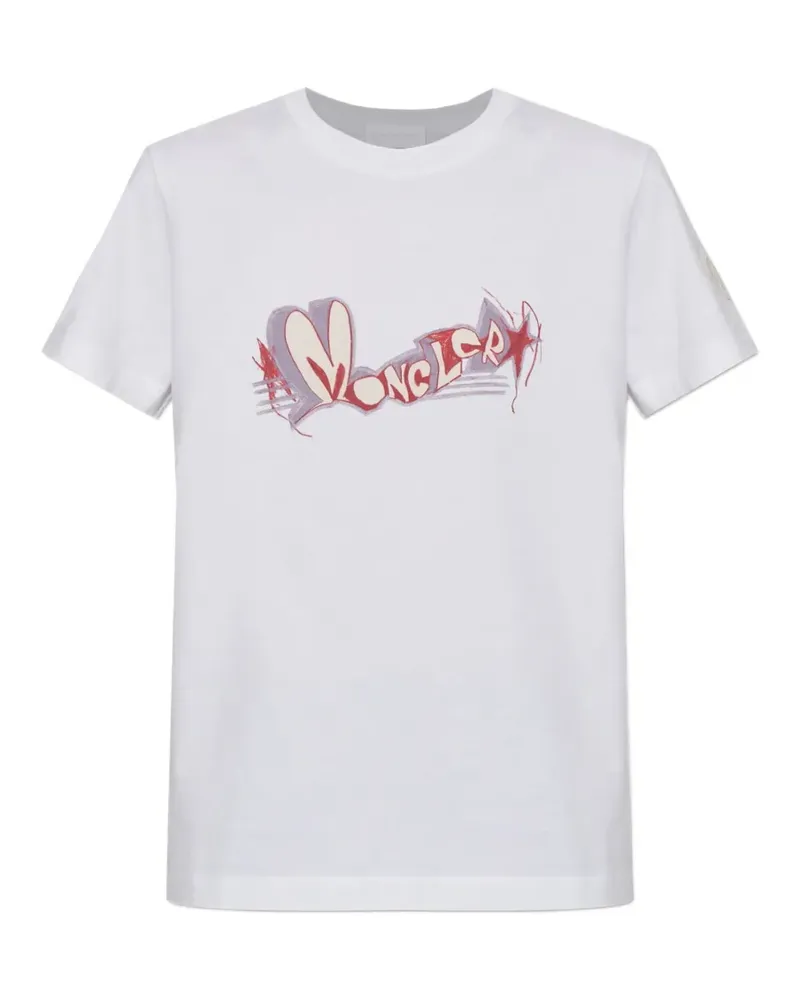 Moncler logo-print T-shirt - Weiß Weiß
