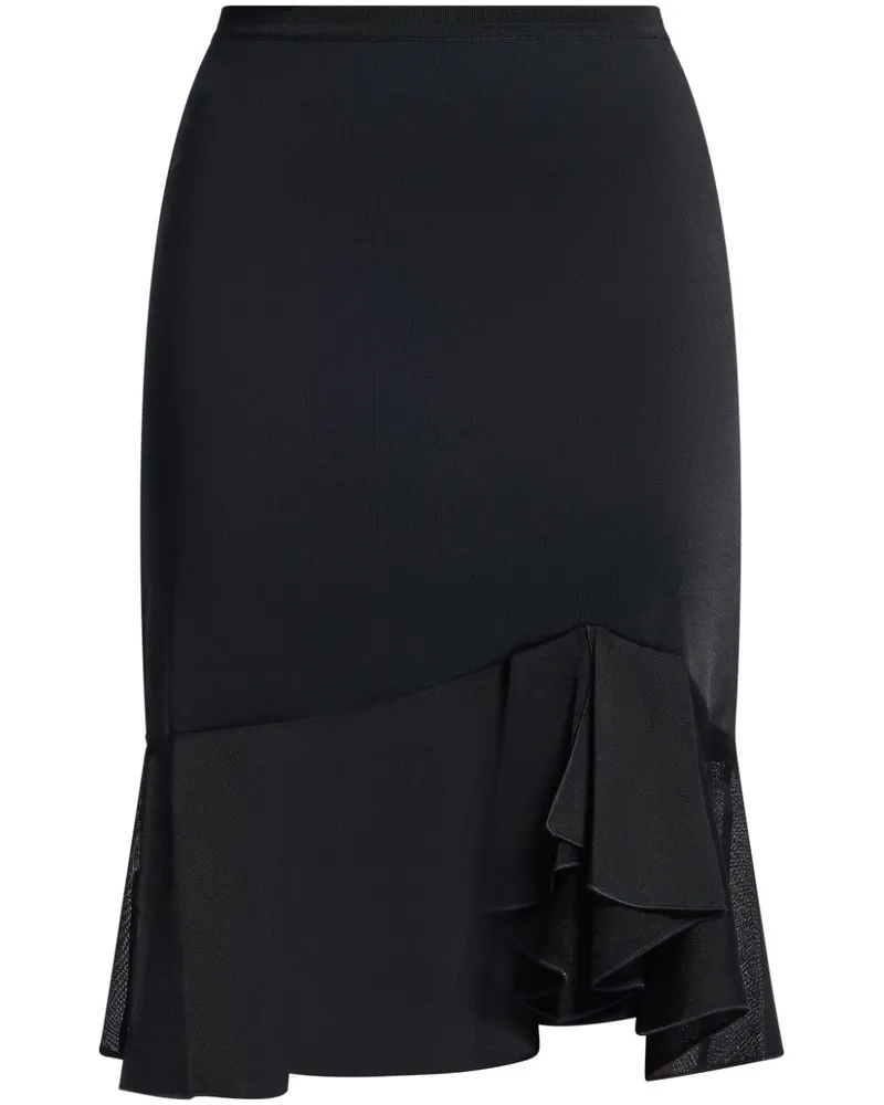 Tom Ford Asymmetrisch drapierter Rock - Schwarz Schwarz