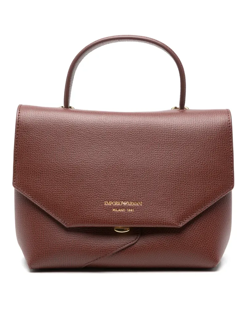 Emporio Armani leather tote bag - Braun Braun