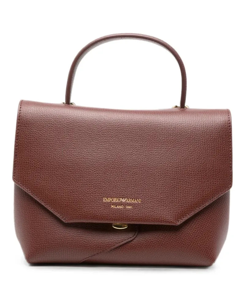 Emporio Armani leather tote bag - Braun Braun