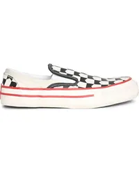 RHUDE Karierte Slip-On-Sneakers Weiß