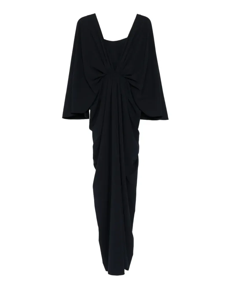 Amsale Maxikleid mit V-Ausschnitt - Blau Blau