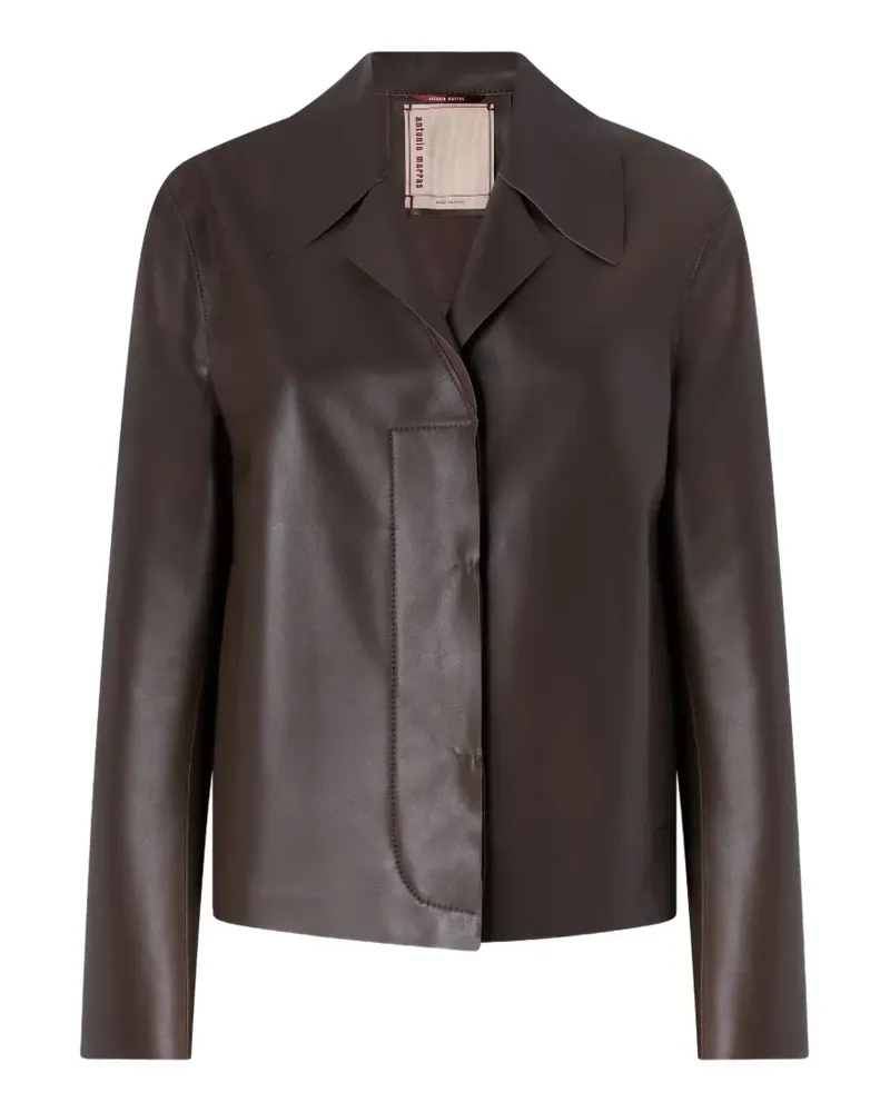 Antonio Marras Jacke aus Nappaleder - Braun Braun
