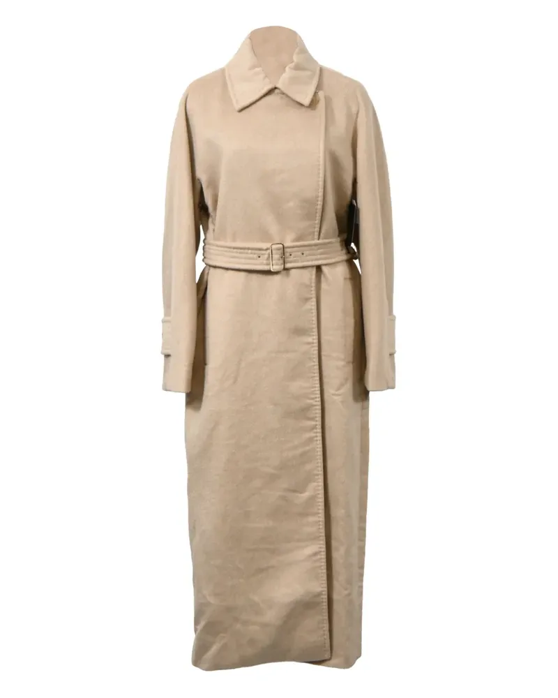Max Mara Mantel mit Gürtel - Nude Nude