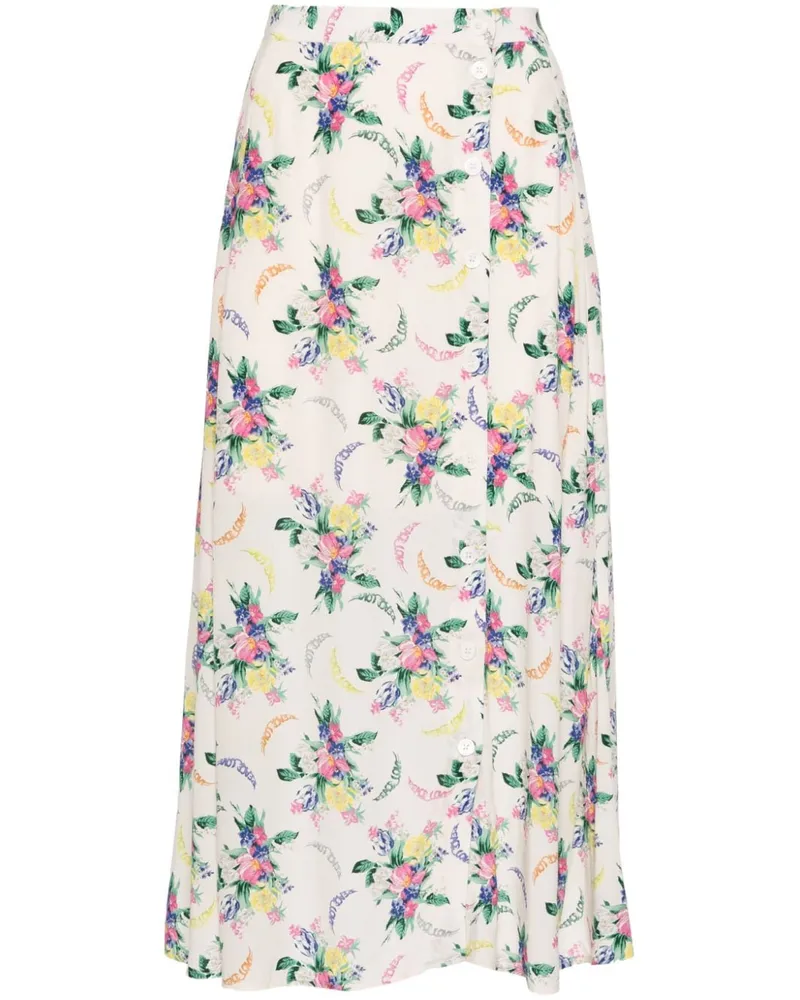 Zadig & Voltaire June Midirock mit Blumen-Print - Nude Nude