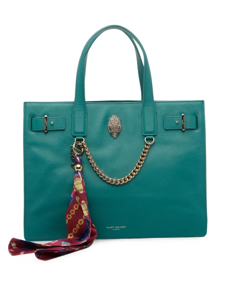 Kurt Geiger Tote Bag mit Adler-Schild - Grün Grün