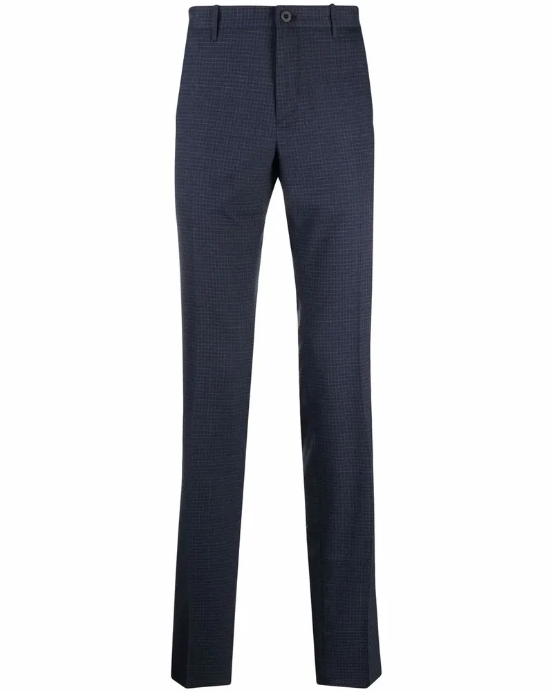 Incotex Hose mit Check - Blau Blau