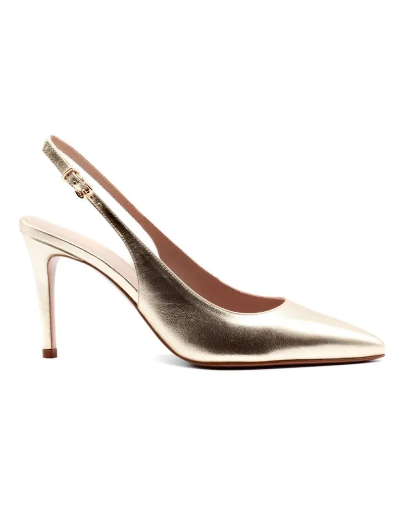 FESTA Milano metallic tapered pumps - Gold Gold