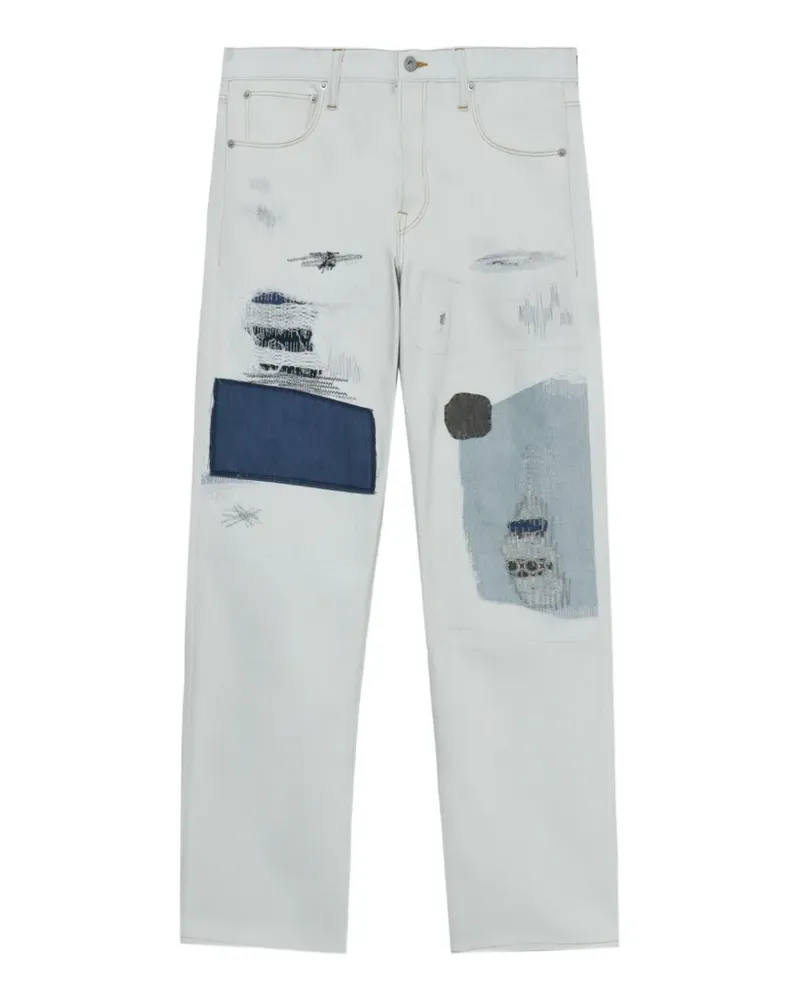 Junya Watanabe Jeans mit Patchwork-Detail - Blau Blau