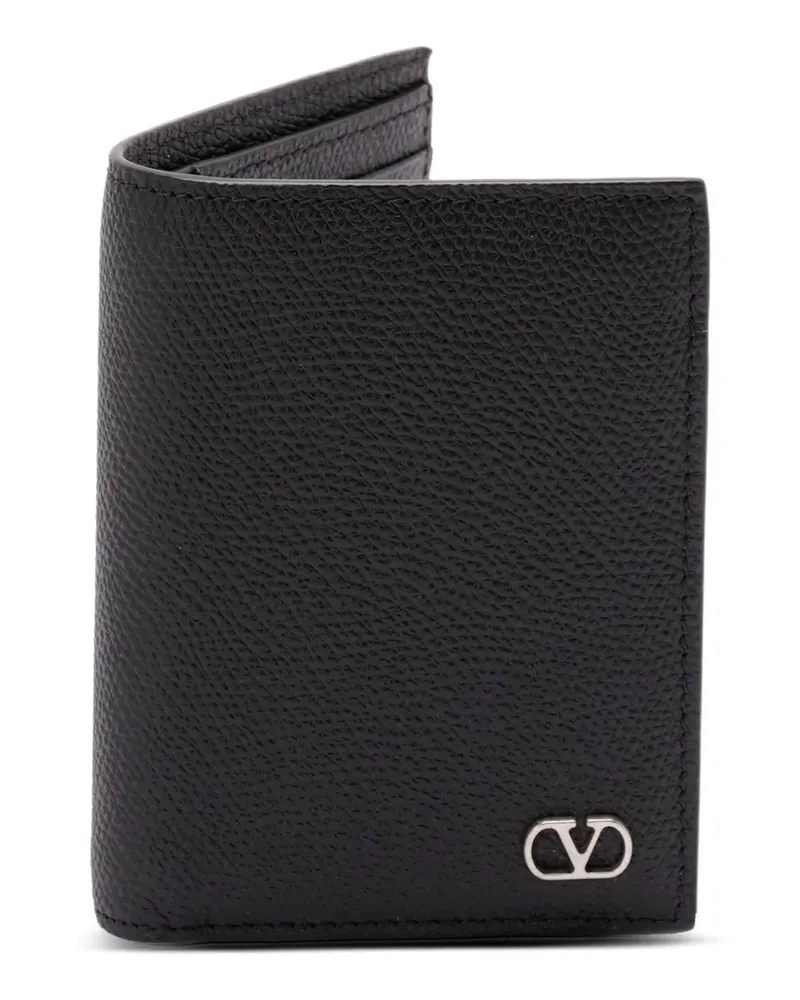 Valentino Garavani Kartenetui mit Logo-Schild - Schwarz Schwarz