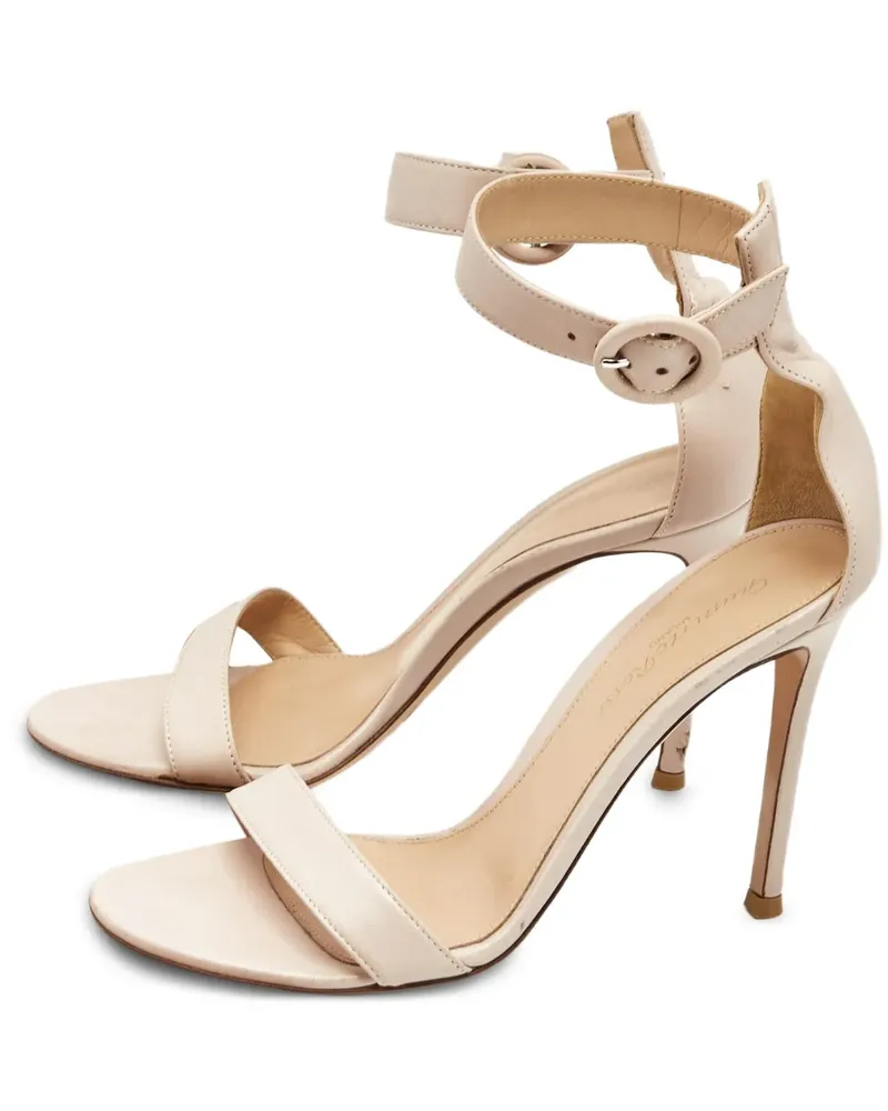 Gianvito Rossi 37 Sandalen mit Knöchelriemen - Nude Nude