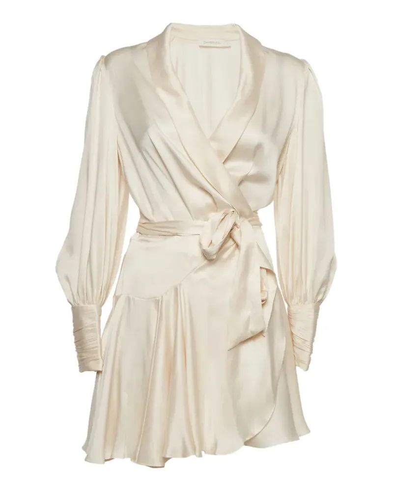 Zimmermann Midikleid im Wickelstil - Nude Nude